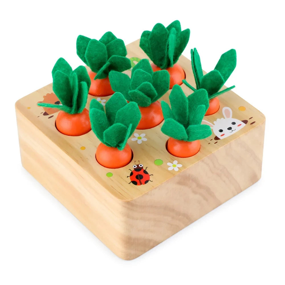 Montessori Wooden Carrot Game