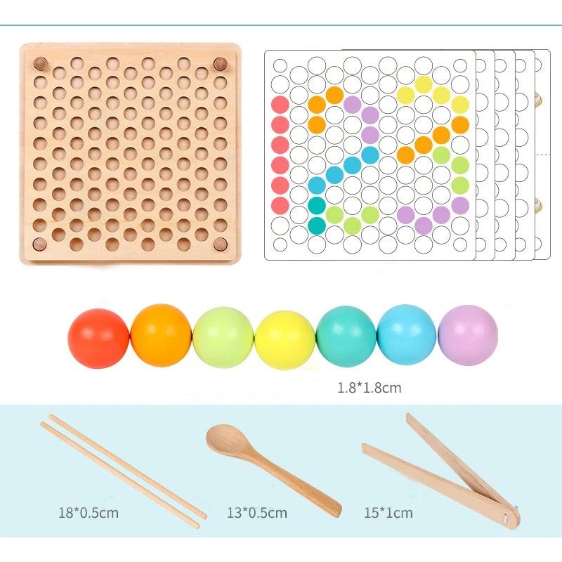 Montessori Wooden Beads Game