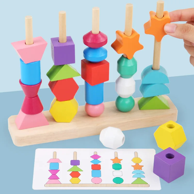 Montessori Wooden Beads Sequencing