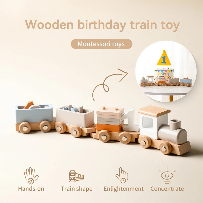 Montessori Wooden Train