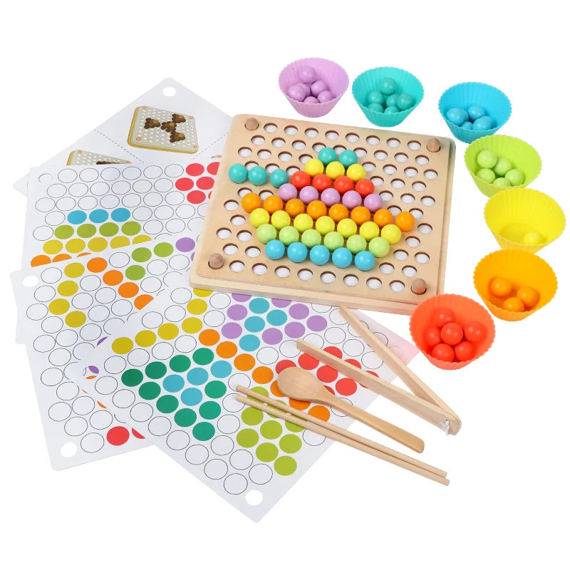 Montessori Wooden Beads Game