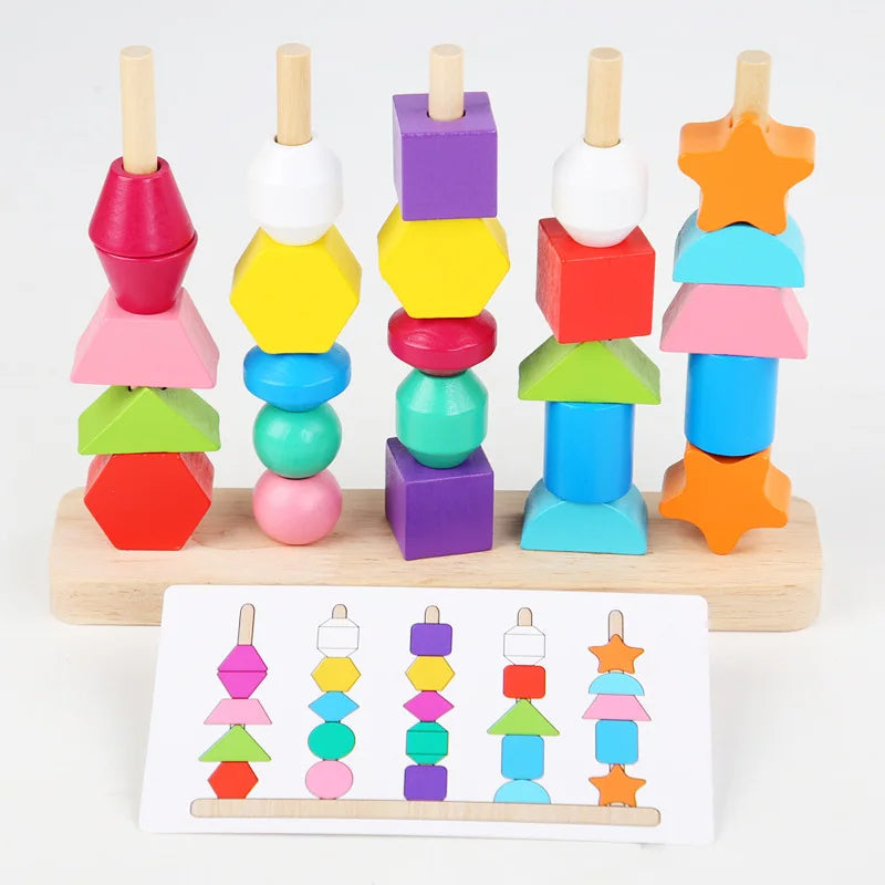 Montessori Wooden Beads Sequencing