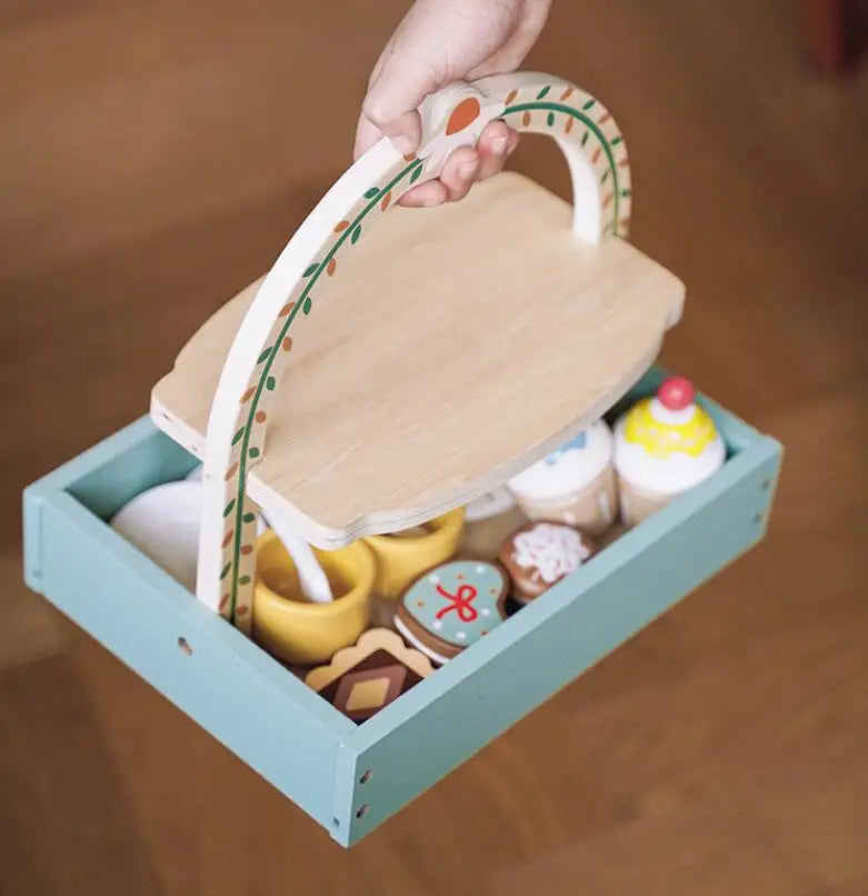 Wooden Royal Tea Set