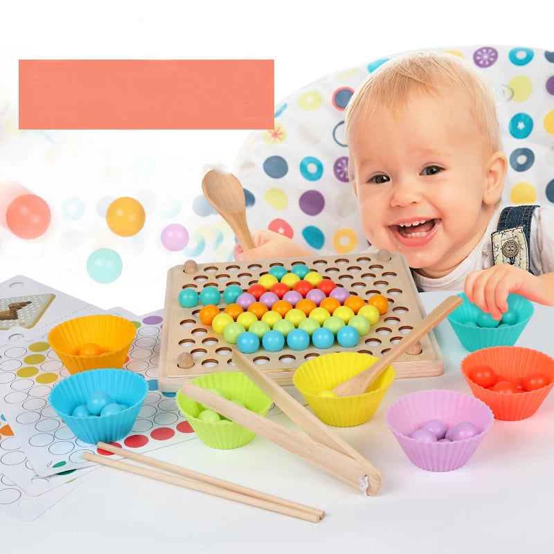 Montessori Wooden Beads Game