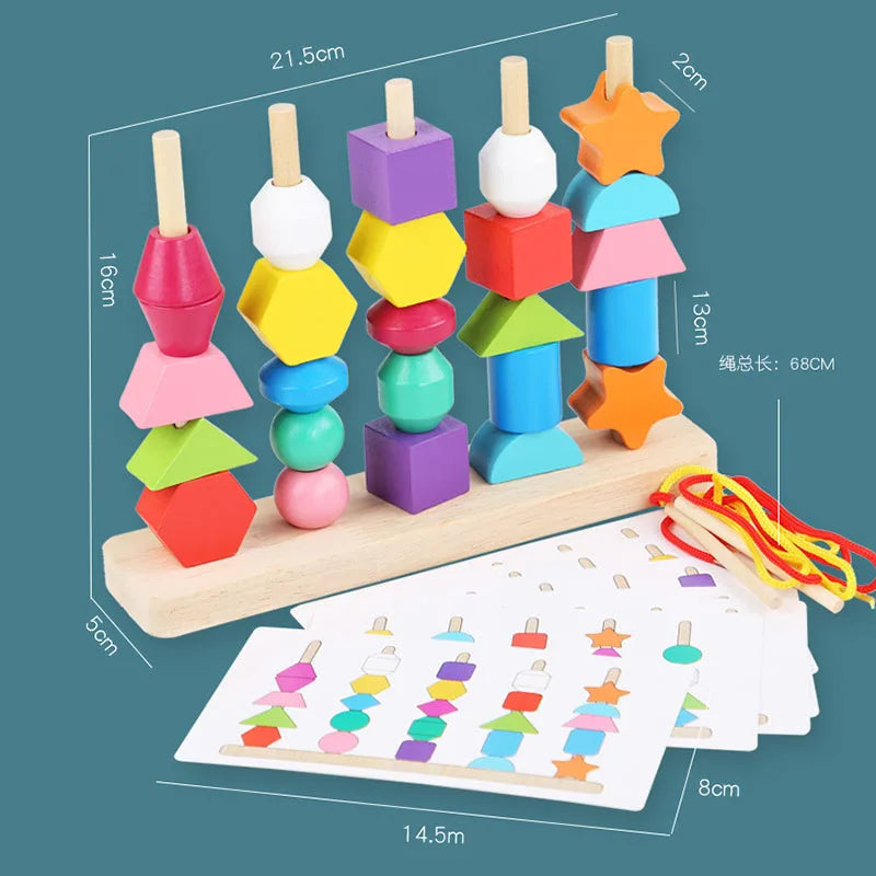 Montessori Wooden Beads Sequencing