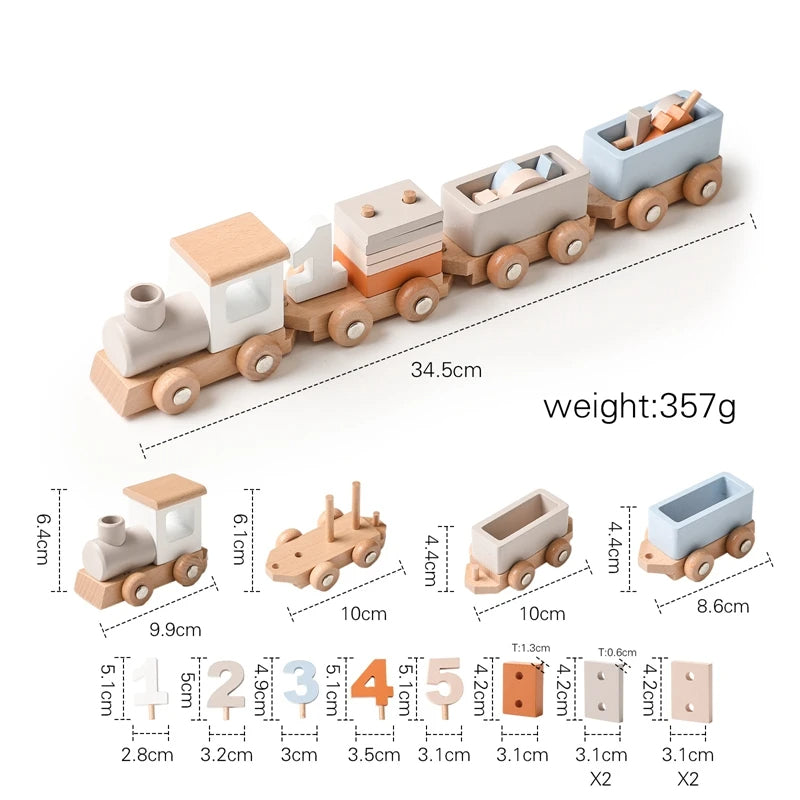 Montessori Wooden Train