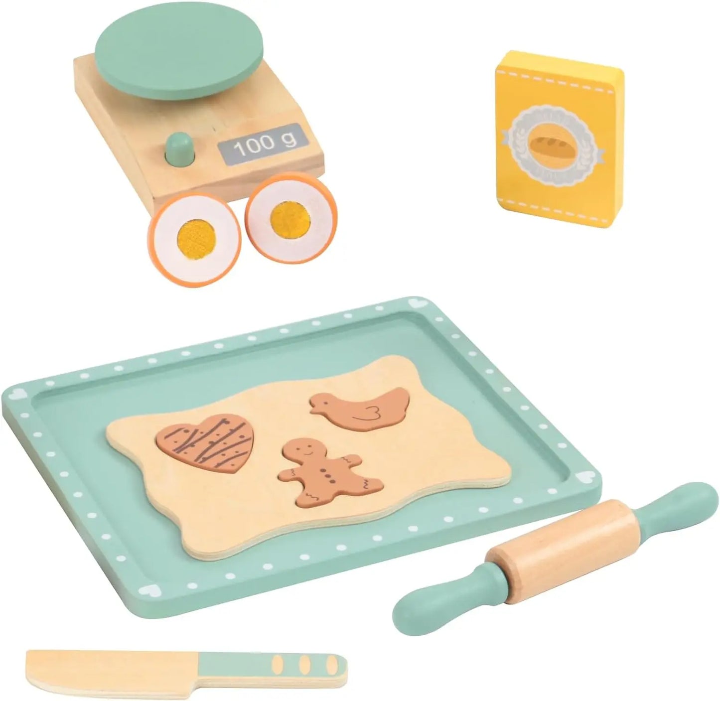 Wooden Cookie Maker Set