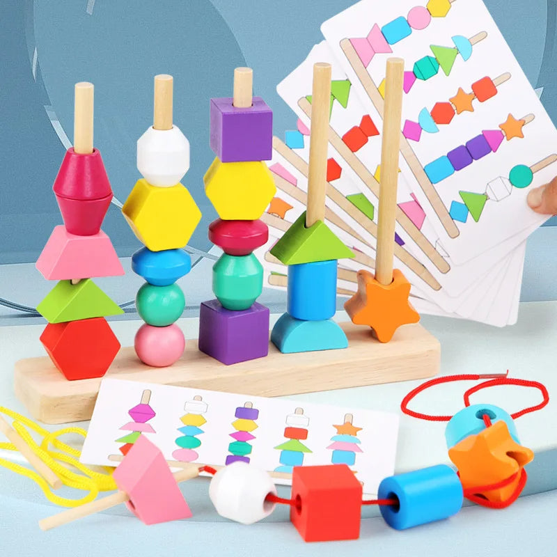 Montessori Wooden Beads Sequencing