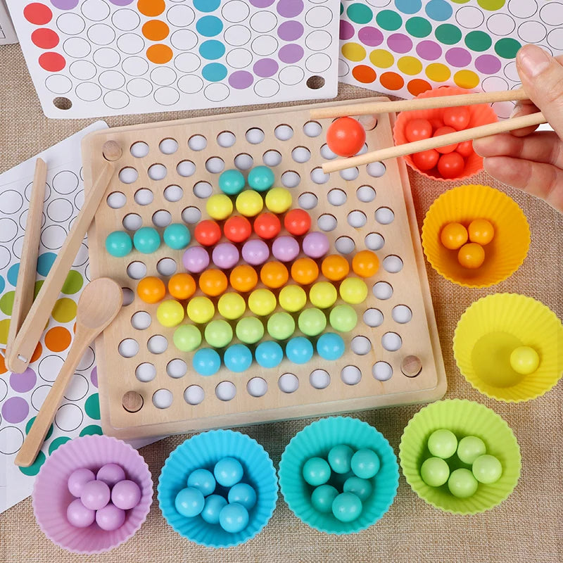 Montessori Wooden Beads Game