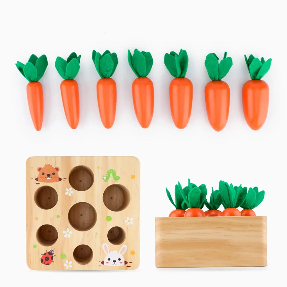 Montessori Wooden Carrot Game