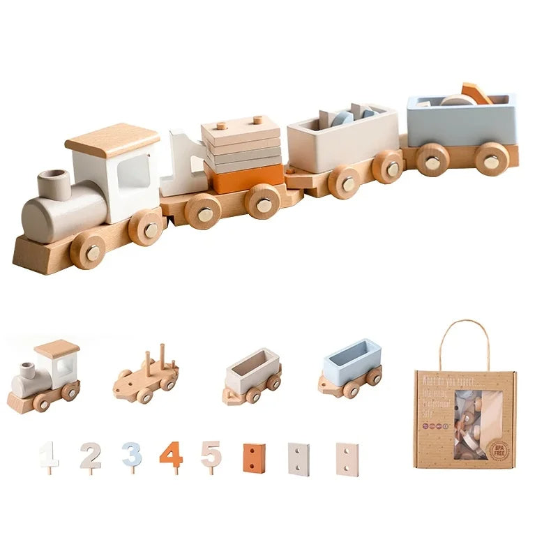 Montessori Wooden Train